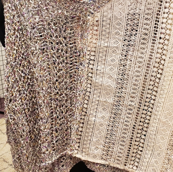 ISO POL Rainbow Knit Mixed Media Sweater - Picture 2 of 3